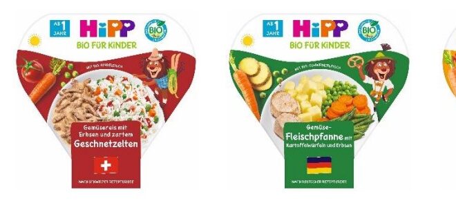 HiPP Rückruf:  Die Firma HiPP ruft beliebte Kinderteller Beikostmenüs zurück
