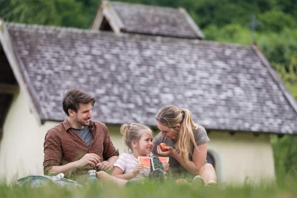 Bei dieser gesunden Jause freut man sich auf die Pause! Und nach ausreichender Betätigung in frischer Tiroler Alpenluft schmeckt das Essen sowieso noch viel besser. Silberregion Karwendel