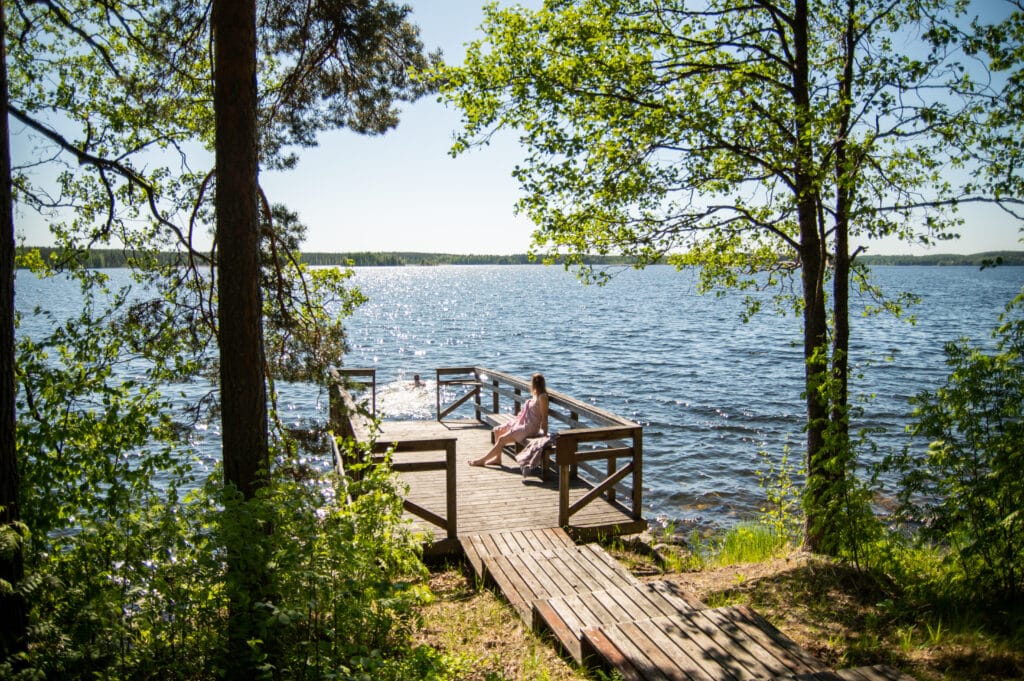 Finnland-Punkaharju-Resort-Ruhezone-zum-Strand